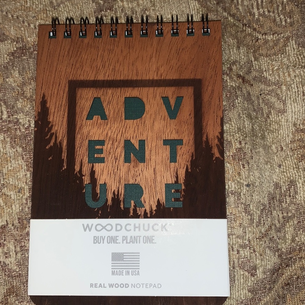 Woodchuck Wood 4"x6" Notepad Adventure NWT